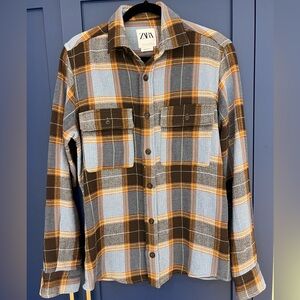 ZARA Men’s Plaid Shirt - Long Sleeve - Like NEW